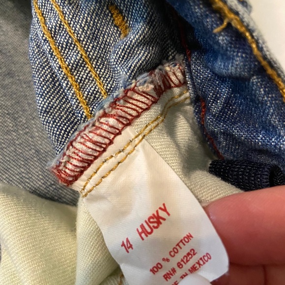 Arizona Original Relaxed Boys Jeans Size 14 Husky - Picture 5 of 8